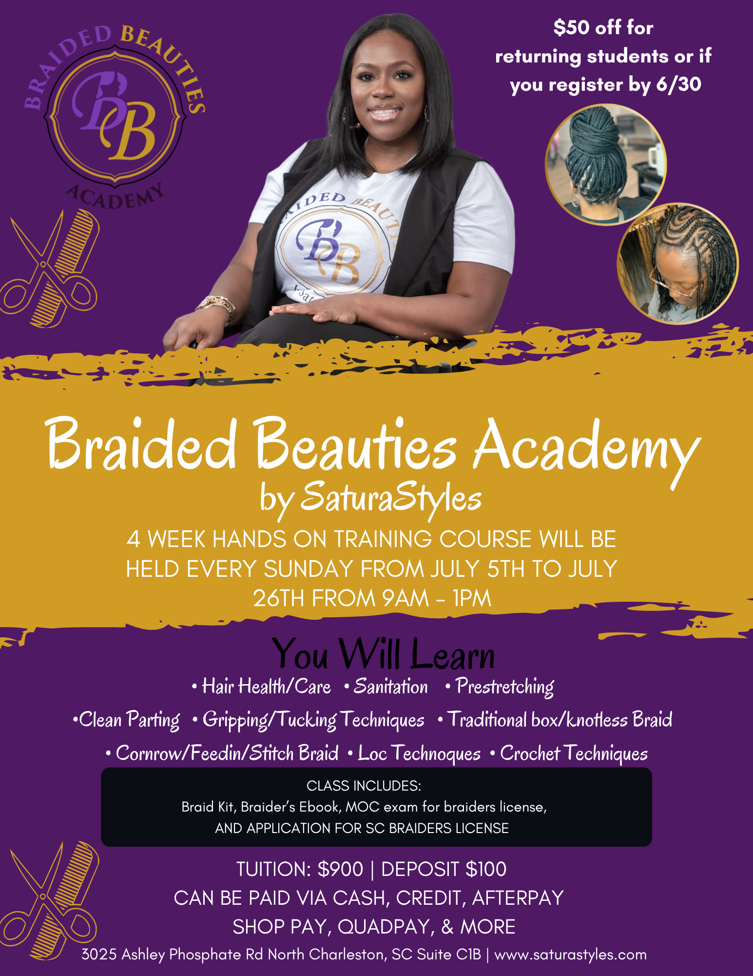Braided Beauties Academy Summer Class 26’