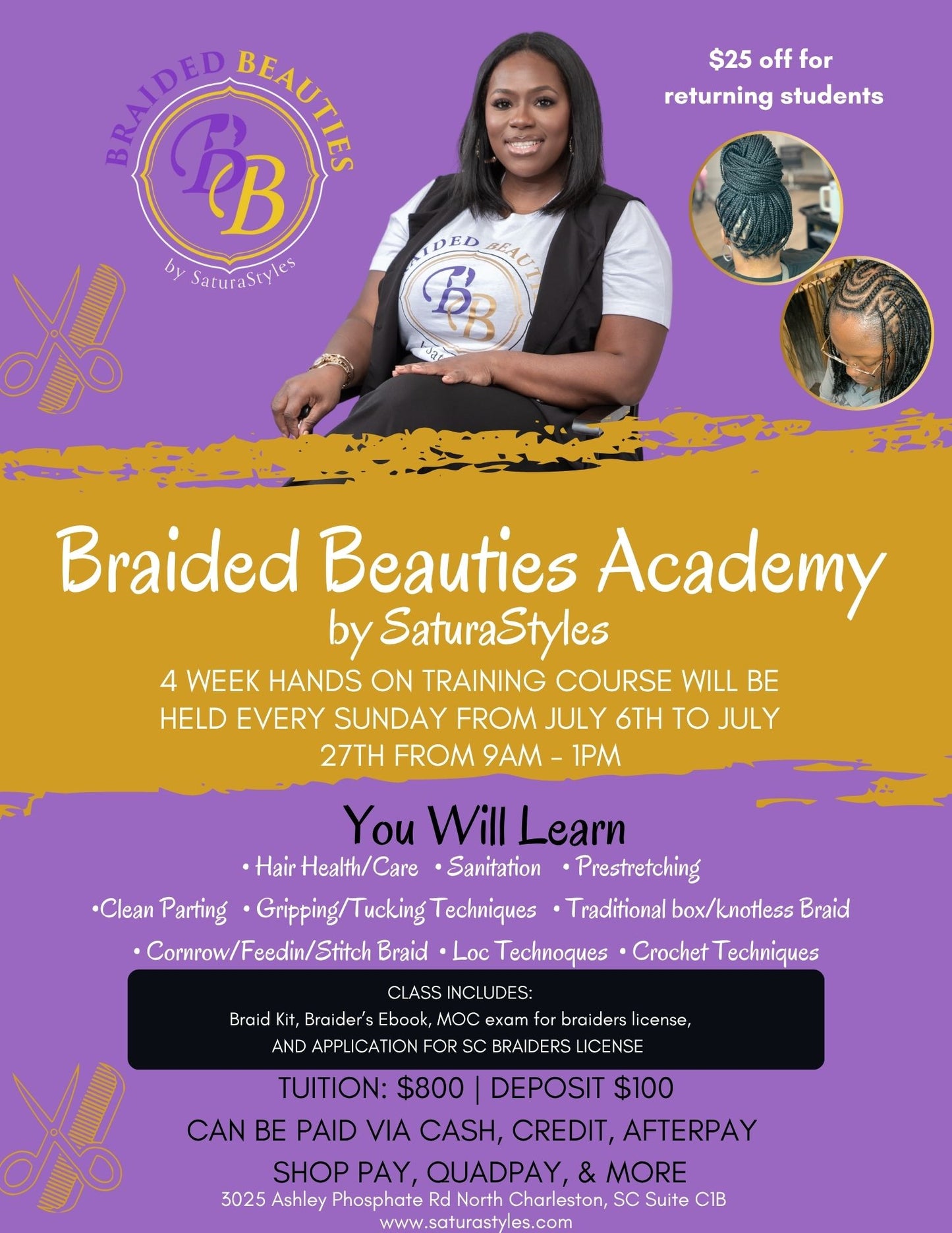 Braided Beauties Academy Summer Edition 25’